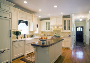 marble counters and cherry island top