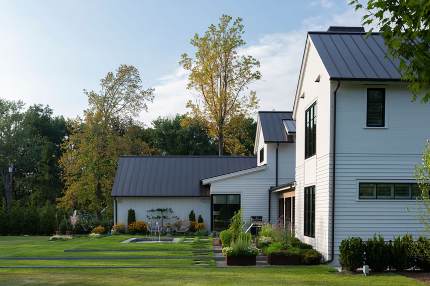 Modern Farmhouse New Construction Ext Rear Elevation Pool2 Doyle